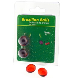 TALOKA - 2 BRAZILIAN BALLS STRAWBERRY & CHERRY INTIMATE GEL - D-232603 - Teknashop Ltd