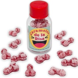 DIABLO PICANTE - 12 PENIS-SHAPED LAUGHTER CANDIES STRAWBERRY/CHERRY - D-242362 - Teknashop Ltd