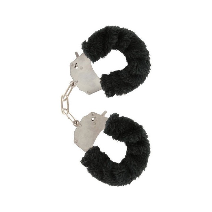 TOYJOY - FURRY FUN CUFFS BONDAGE BLACK - D-222126 - Teknashop Ltd