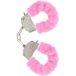 TOYJOY - FURRY FUN CUFFS BONDAGE PINK - D-222129 - Teknashop Ltd