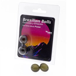 TALOKA - 2 BRAZILIAN BALLS POWER EFFECT EXCITING GEL - D-232611 - Teknashop Ltd