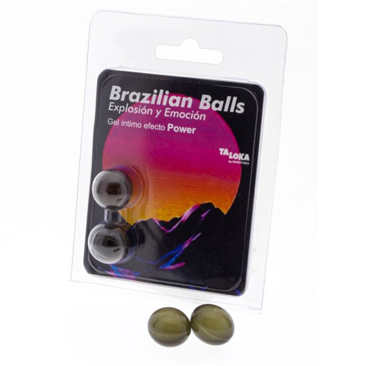 TALOKA - 2 BRAZILIAN BALLS POWER EFFECT EXCITING GEL - D-232611 - Teknashop Ltd