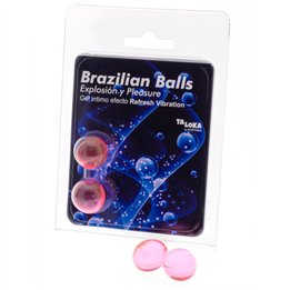 TALOKA - 2 BRAZILIAN BALLS REFRESH VIBRATING EFFECT EXCITING GEL - D-232615 - Teknashop Ltd