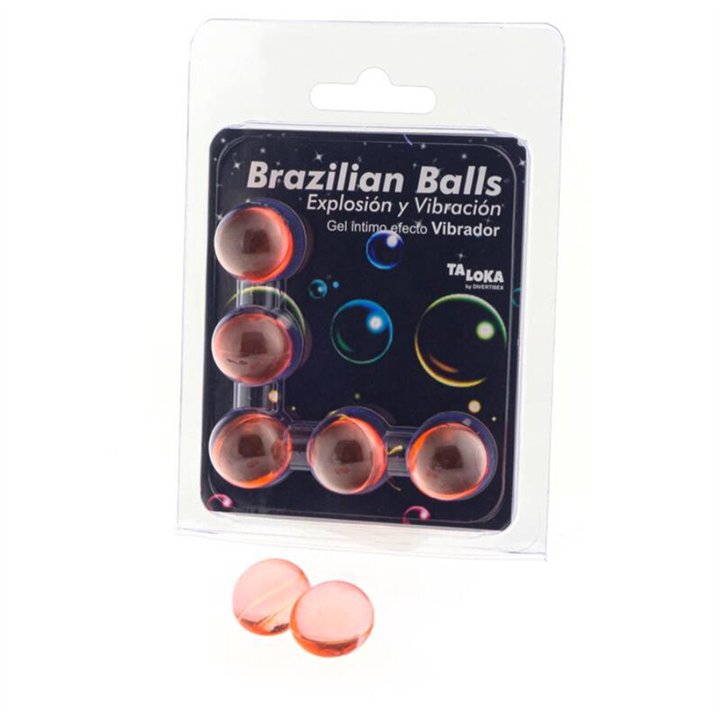 TALOKA - 5 BRAZILIAN BALLS VIBRATING EFFECT EXCITING GEL - D-232632 - Teknashop Ltd