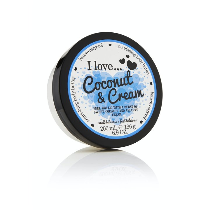 I Love, Coconut & Cream, Hydrating, Body Butter, 200 ml - Teknashop Ltd