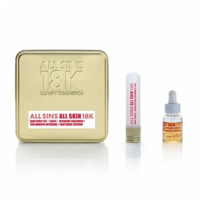 All Sins 18k All Skin Sculp 7 Days Intensive Treatment Set 2 Pieces - unisex - Teknashop Ltd