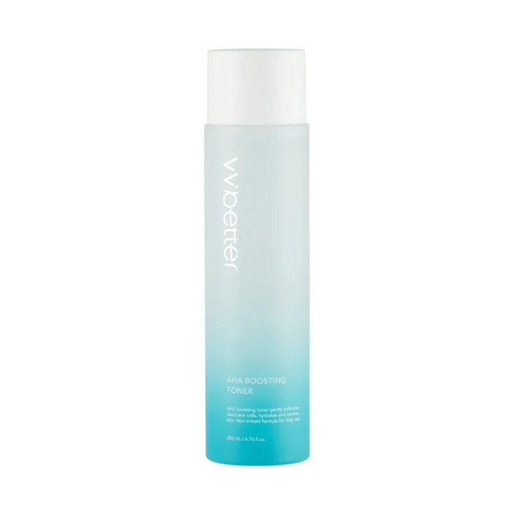 VV Better, AHA Boosting Toner, Hydrating, Exfoliating & Brightening, Tonic Lotion, Face, 200 ml - Teknashop Ltd