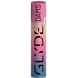 SHEER GLYDE - DAMS LAMINAS LATEX ORAL SEX STRAWBERRY - D-205248 - Teknashop Ltd