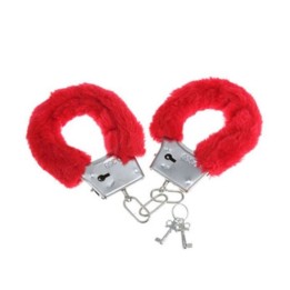 DIABLO PICANTE - PLEASURE FURRY HANDCUFFS RED - D-230226 - Teknashop Ltd