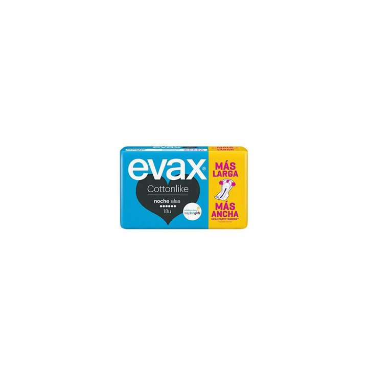 Evax Cottonlike Alas Noche 18 Ud - unisex - Teknashop Ltd