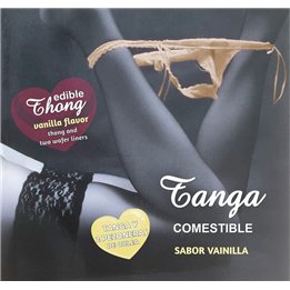HOTFLOWERS - WAFER THONG AND 2 NIPPLE PADS GIRL VANILLA FLAVOR /es/pt/en/fr/it/ - D-234675 - Teknashop Ltd