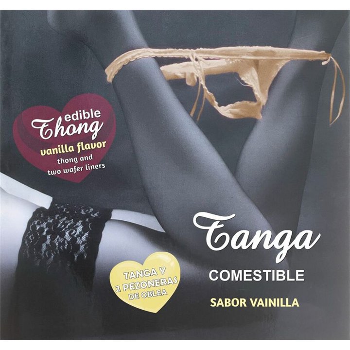 HOTFLOWERS - WAFER THONG AND 2 NIPPLE PADS GIRL VANILLA FLAVOR /es/pt/en/fr/it/ - D-234675 - Teknashop Ltd