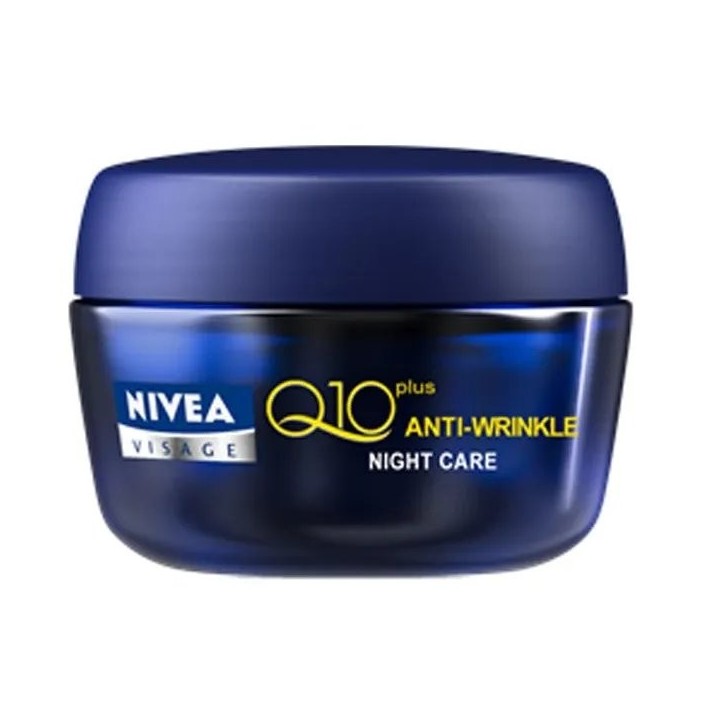 Nivea Q10 Plus Anti Wrinkle Night Cream 50ml - unisex - Teknashop Ltd