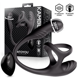 Kamber 360º Waving Vibrating Anal Plug and Cockring - U-147 - Teknashop Ltd