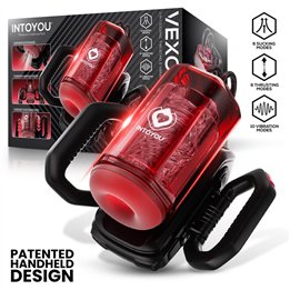 Vexor 3 in 1 Male Masturbator Sucking, Thrusting and Vibrator USB-C - U-419 - Teknashop Ltd