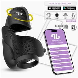 Zonte Rotating Cap Vibrating Masturbator with App - IN-219 - Teknashop Ltd
