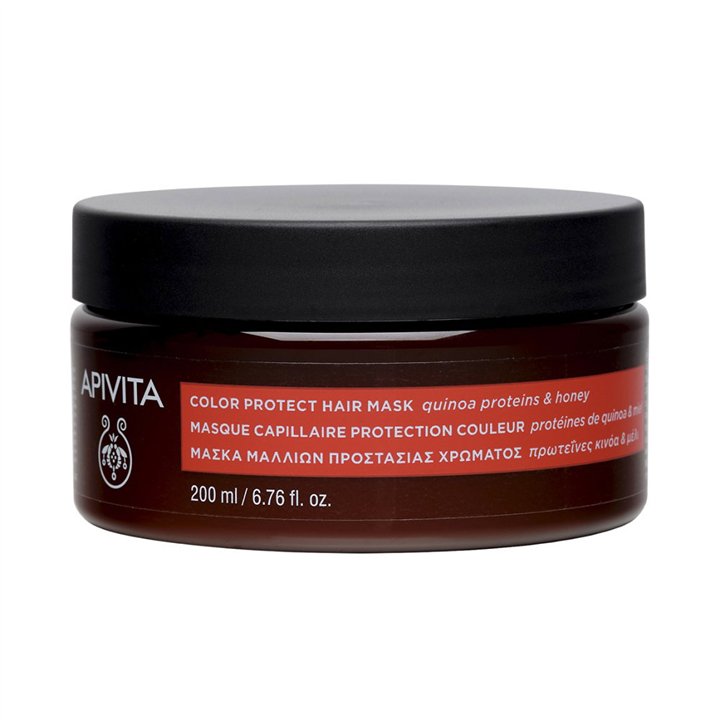 Apivita, Color Protect, Hair Cream Treatment, For Colour Protection, 200 ml - Teknashop Ltd