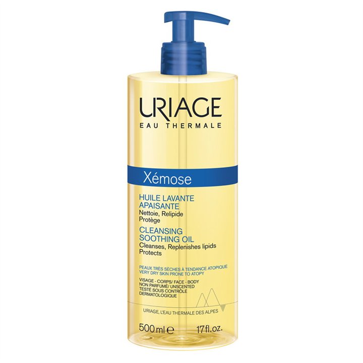 Uriage, Xemose PSO, Cleansing & Soothing, Cleansing Oil, For Face & Body, 500 ml - Teknashop Ltd