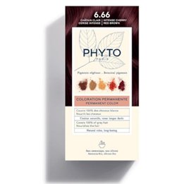 Phyto, Color, Permanent Hair Dye, 6.66 Intense Cherry Red Brown, 50 ml - Teknashop Ltd