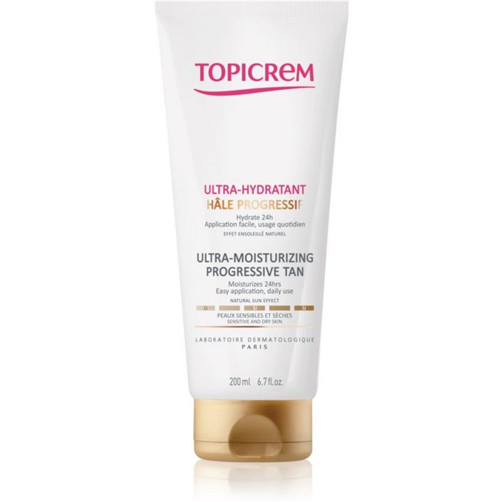 Topicrem, Ultra-Moisturising Progression Tan, Ultra-Moisturising, Emulsion, 200 ml - Teknashop Ltd