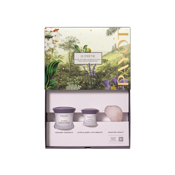 Set Payot: Supreme Sublimating, Anti-Aging, Day, Cream, For Face, 50 ml + Supreme Sublimating, Enhancing, Eye Cream, 15 ml + Gua