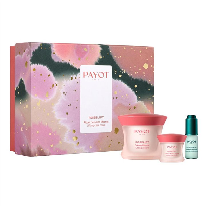 Set Payot: Roselift, Illuminating, Day, Cream, Face, 50 ml + Roselift, Lifting, Day, Eye Cream, 15 ml + Neo, Rejuvenating, Serum