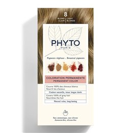 Phyto, Color, Permanent Hair Dye, 8 Light Blonde, 50 ml - Teknashop Ltd