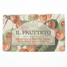 Nesti Dante, Il Frutteto, Black Cherry & Red Berries, Soothing, Soap Bar, 250 g - Teknashop Ltd
