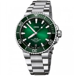 ORIS MOD. AQUIS DATE CALIBRE 400 - WW.400776341570782409PE - Teknashop Ltd