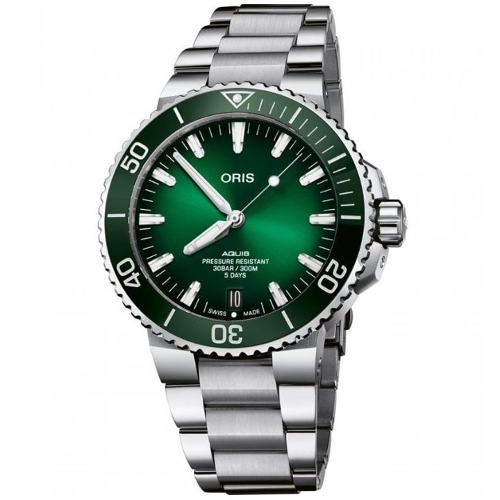 ORIS MOD. AQUIS DATE CALIBRE 400 - WW.400776341570782409PE - Teknashop Ltd