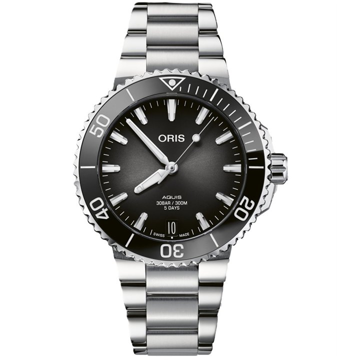 ORIS MOD. AQUIS DATE CALIBRE 400 - WW.400776941540782209PE - Teknashop Ltd