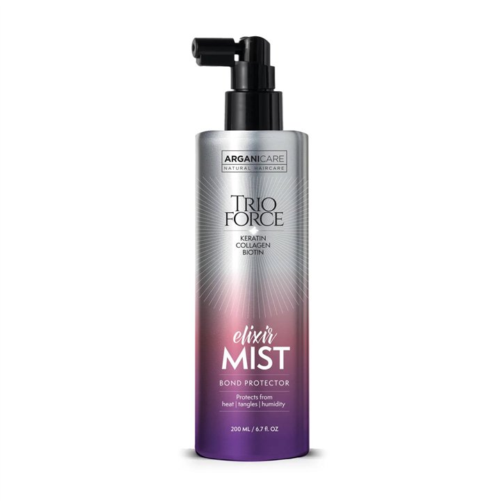 Arganicare, Trio Force Elixit Mist, Hair Spray Treatment, Thermal protection, 200 ml - Teknashop Ltd
