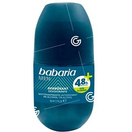 Babaria, Men, 48h Protection, Deodorant Roll-On, For Men, 50 ml - Teknashop Ltd