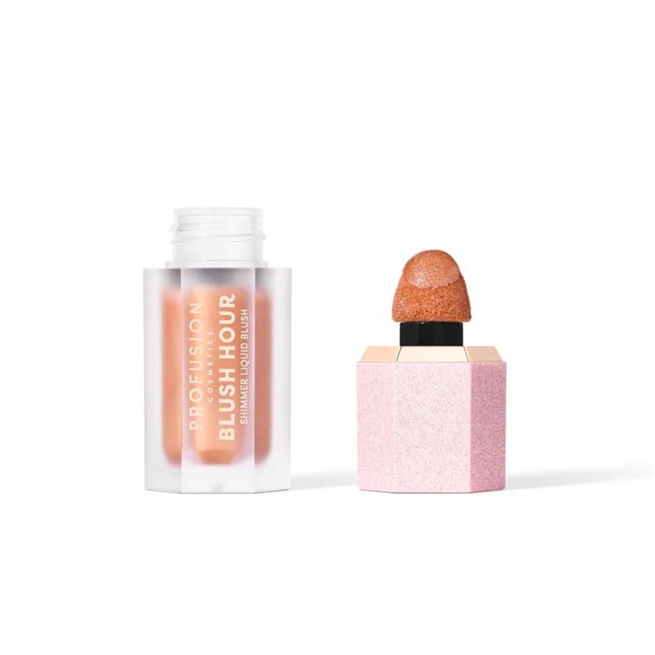 Profusion Cosmetics, Blush Hour, Glossy & Illuminating, Liquid Blush, Peach Mimosa, 6 ml - Teknashop Ltd