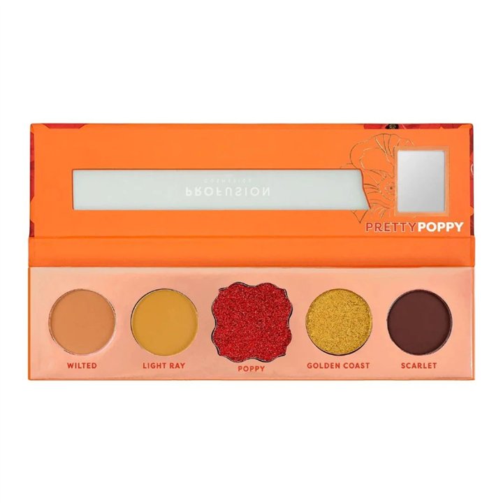 Profusion Cosmetics, Pretty Poppy, Eyeshadow Palette, 5 Shades, 4.58 g - Teknashop Ltd