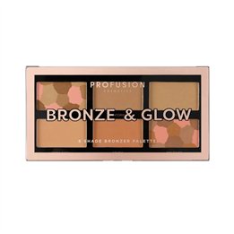 Profusion Cosmetics, Bronze & Glow, Matte & Contouring, Blush Highlighter Palette, 15.6 g - Teknashop Ltd