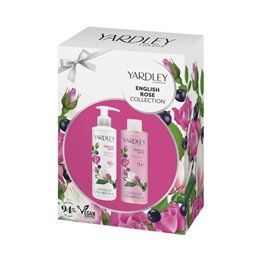Set Yardley: English Rose, Hydrating, Body Milk, 250 ml + English Rose, Moisturizing, Floral, Body Wash, Body, 250 ml - Teknasho