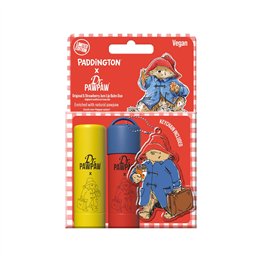 Set Dr. PawPaw: Paddington Bear Original Balm, Vegan, Lip Balm, 4 g + Strawberry Jam, Hydrating, Lip Balm, 4 g + Paddington Bear