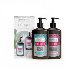 Set Arganicare: Collagen, Hair Shampoo, Revitalizing, 400 ml + Collagen, Hair Conditioner, Strengthening & Repairing, 400 ml - T