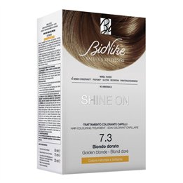 BioNike, Shine On, Permanent Hair Dye, 7.3 Golden BLonde, 145 ml - Teknashop Ltd