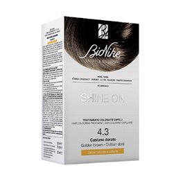 BioNike, Shine On, Permanent Hair Dye, 4.3 Golden Brown, 145 ml - Teknashop Ltd