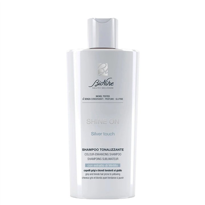 BioNike, Shine On Silver Touch, Hair Shampoo, Toning & Neutralising, 200 ml - Teknashop Ltd