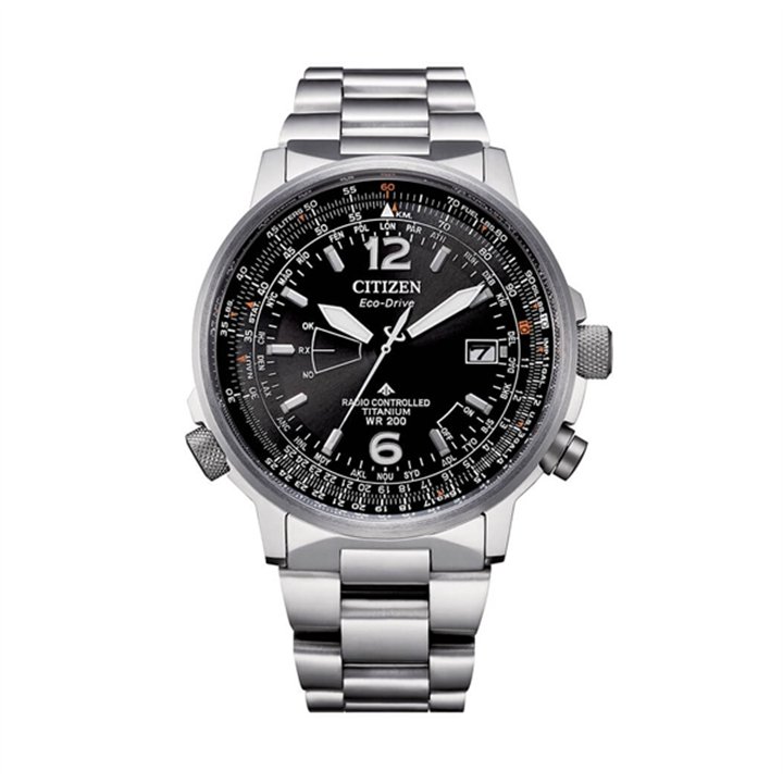 CITIZEN Mod. RADIOCONTROLLED Pilot Super Titanium - WW.CB0230-81E - Teknashop Ltd