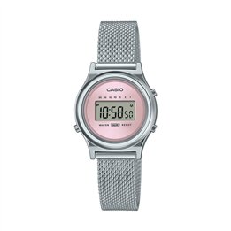 CASIO VINTAGE Mod. MINI COLLECTION SLIM - ANTIQUE PINK MESH - WW.LA700WEM-4AEF - Teknashop Ltd