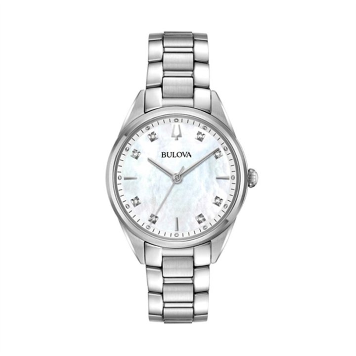 BULOVA Mod. SS CLASSIC SUTTON MOP DIAMONDS LADY 96P199 - WW.96P199 - Teknashop Ltd