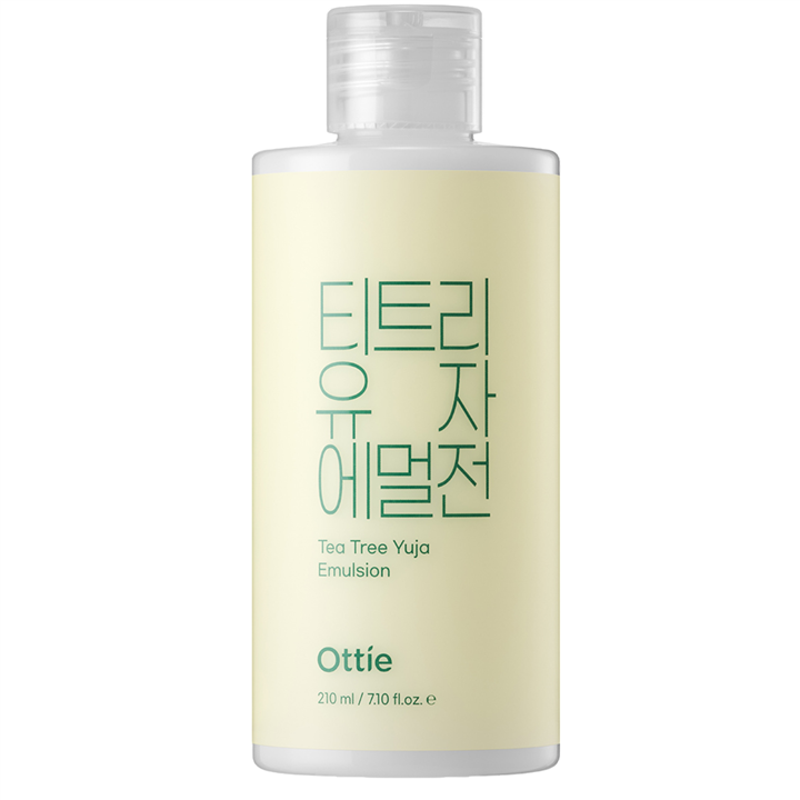 Ottie, Tea Tree Yuja, Hydrating, Day & Night, Emulsion, Face, 210 ml