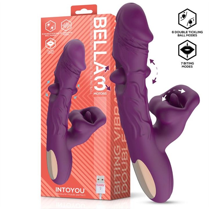 Bella Vibe with Double Tickling Ball and Biting 3 Motors - U-687 - Teknashop Ltd