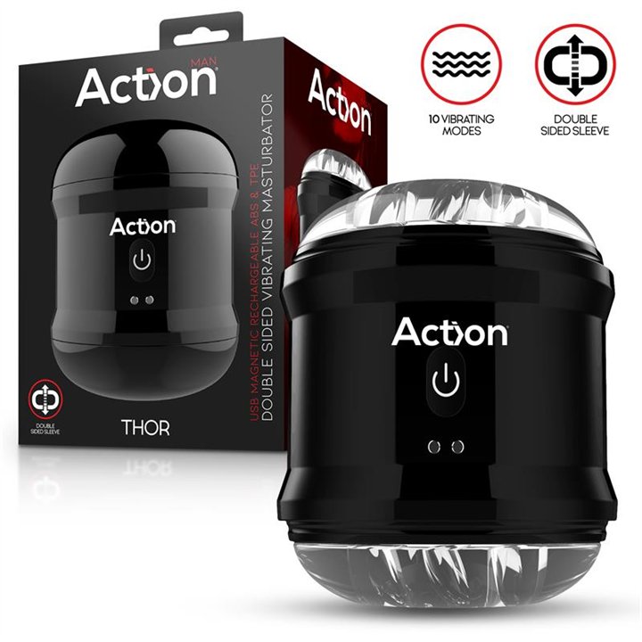 Thor Double Sided Vibrating Masturbator - AC-685 - Teknashop Ltd