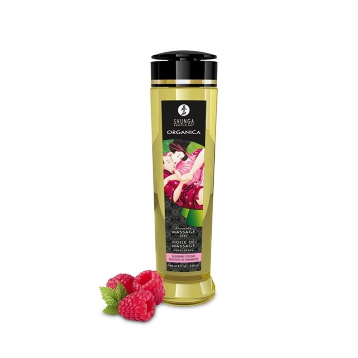 Organic Massage Oil Raspberry 240 ml - 697309013413 - Teknashop Ltd