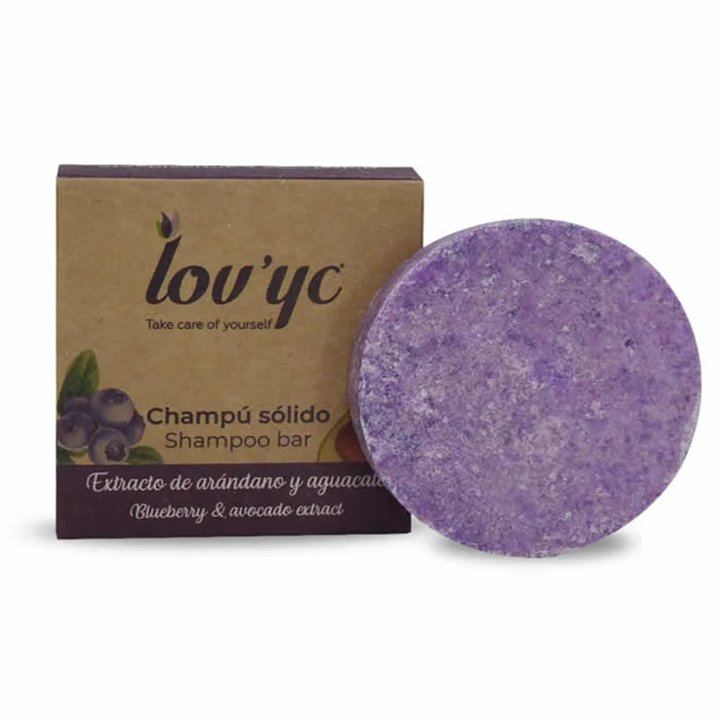 Lovyc Blueberry & Avocado Solid Shampoo 50g - unisex